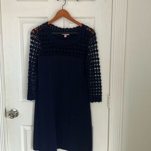 Lily Pulitzer Merino Wool Navy Dress